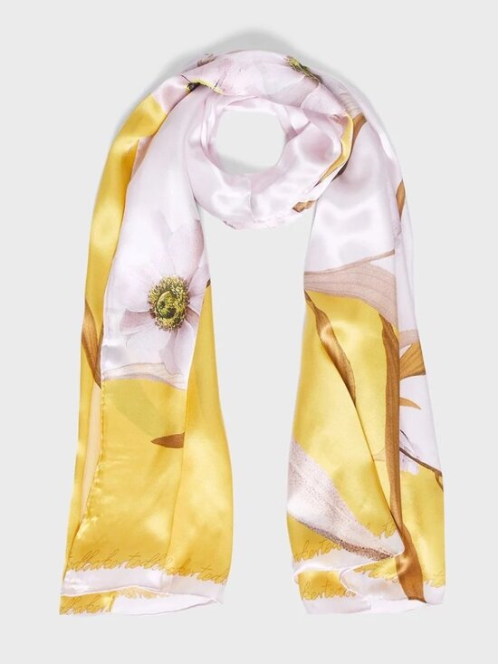 Ted Baker Accessories - NWOT Ted Baker Silk Long Caitiee Cabana Scarf Hand Rolled Oblong Floral